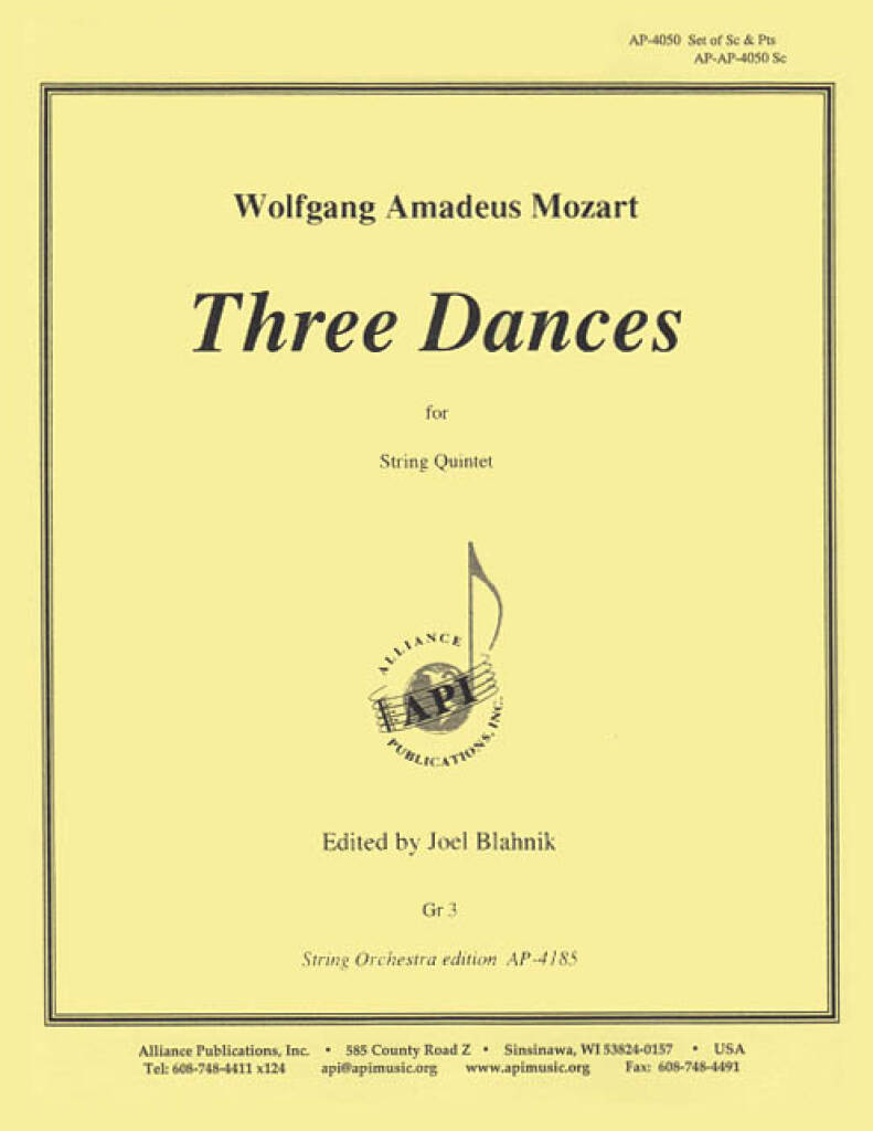 Three Dances - Stg 5 - Set